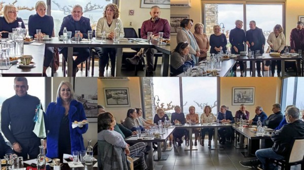 ΚΑΡΥΣΤΟΣ: Η Μαρία Τσακού τυχερή στην κοπή της πίτας της Ομοσπονδίας Εμπορίου και Επιχειρηματικότητας Εύβοιας